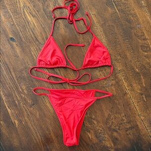 Frankie’s Bikinis X Pamela Anderson limited edition red bikini